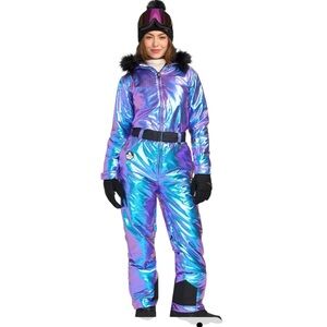 Tipsy Elves WOMEN'S IRIDESCENT IRIS SNOW SUIT Size S
